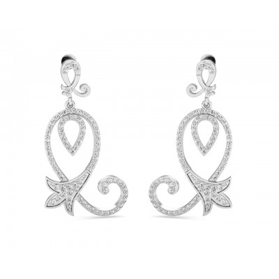 Cady Brilliant Diamond Earrings in Gold